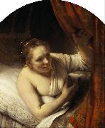 REMBRANDT Harmenszoon van Rijn, A young Woman in Bed 9mk33)